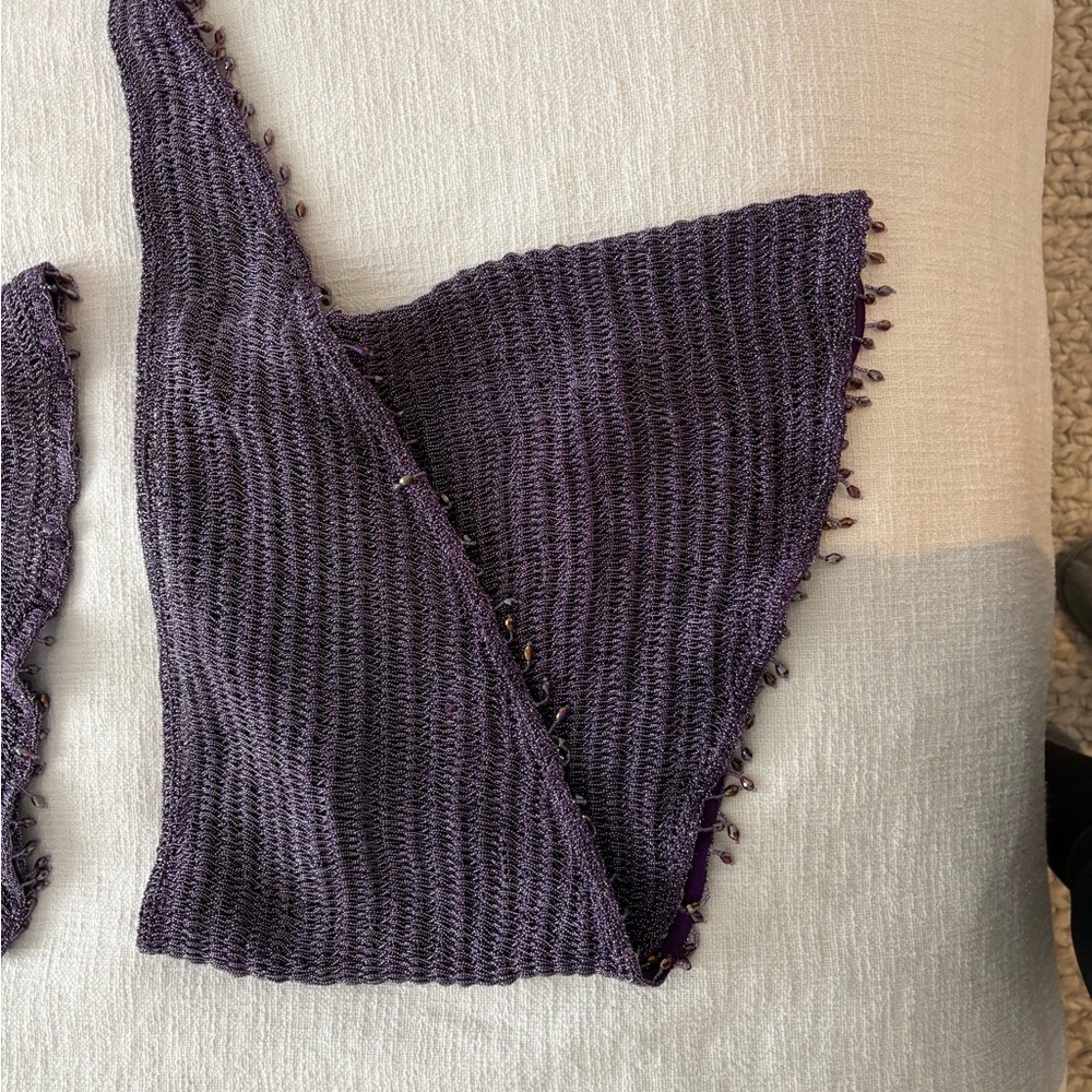Violet Knit Top and Skirt Set - Picture 4 of 6